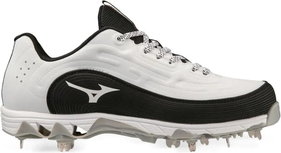 Mizuno Metal Softball Cleats "White Black" sneakers Wit