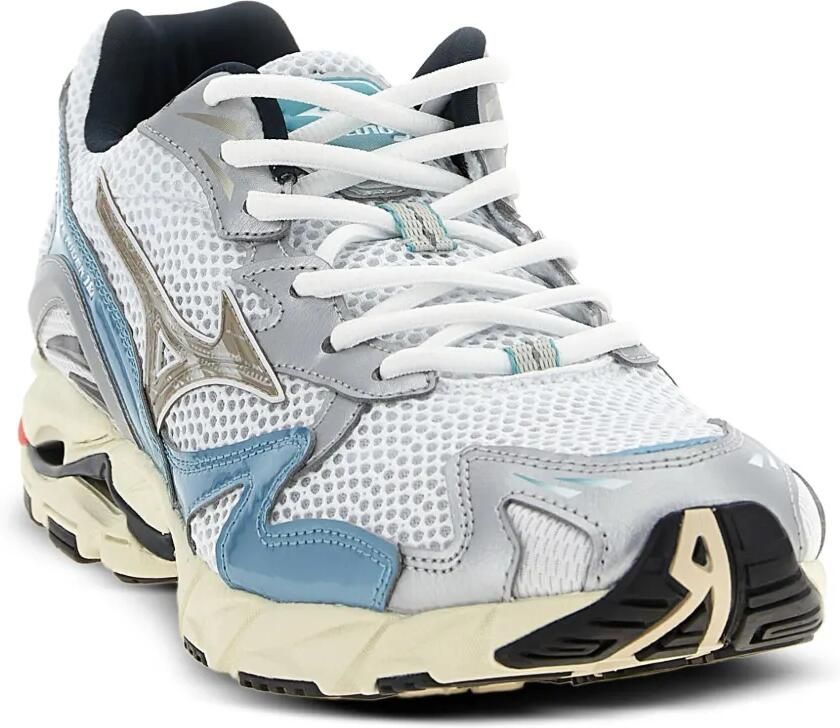 Mizuno Wave Ridder 10 leren sneakers met mesh vlakken Wit - Foto 2