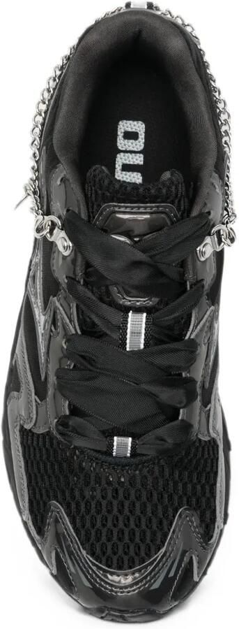 Mizuno Wave Rider 10 sneakers met mesh vlakken en verfraaid met ketting Zwart - Foto 2