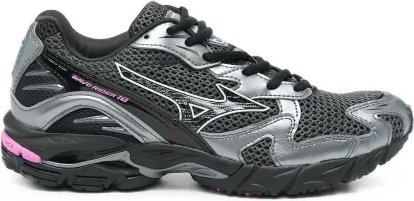 Mizuno Wave Rider 10 lace-up sneakers Zwart