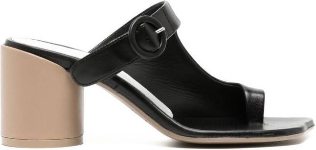 MM6 Maison Margiela Gia leren sandalen Zwart