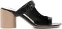 MM6 Maison Margiela Gia leren sandalen Zwart - Thumbnail 1