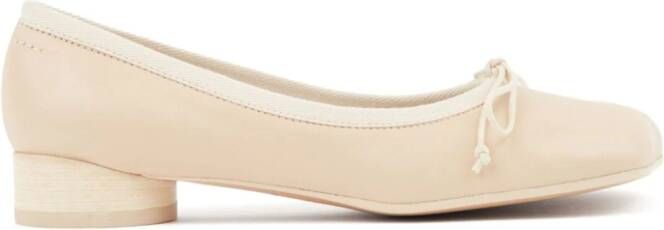 MM6 Maison Margiela Anatomic leren ballerina's Beige