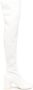 MM6 Maison Margiela Anatomic 70mm overknee laarzen Wit - Thumbnail 1