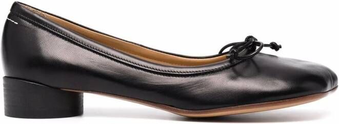 MM6 Maison Margiela Tabi ballerina's Zwart