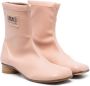 MM6 Maison Margiela Kids Enkellaarzen met logopatch Roze - Thumbnail 1