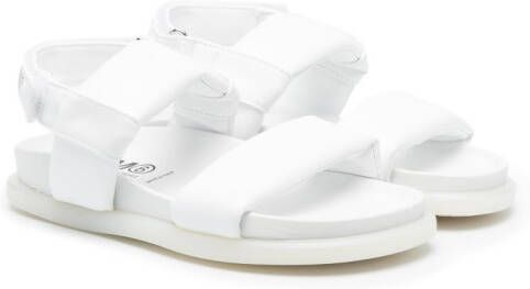 MM6 Maison Margiela Kids Sandalen met klittenband Wit