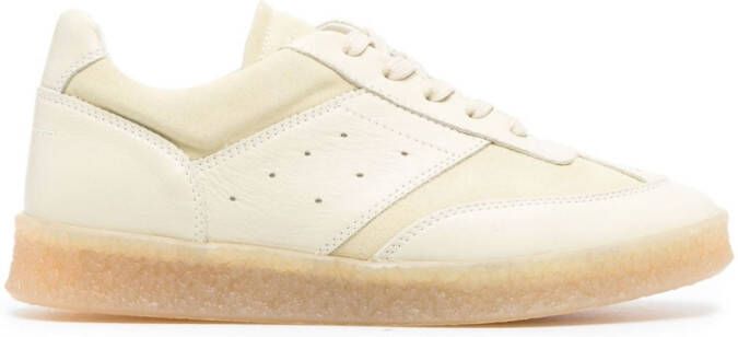 MM6 Maison Margiela Leren sneakers Beige
