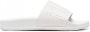 MM6 Maison Margiela Slippers met logo-reliëf Wit - Thumbnail 1