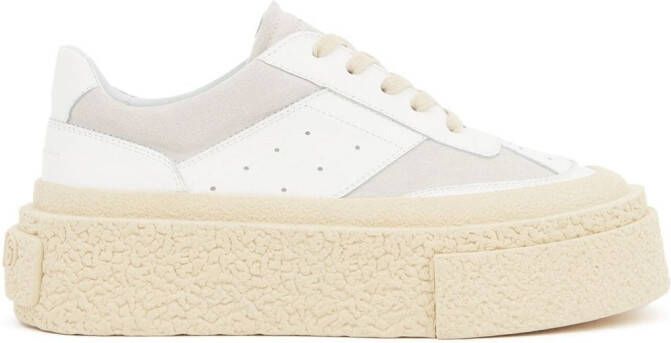 MM6 Maison Margiela Chunky sneakers met plateauzool Wit