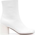 MM6 Maison Margiela Anatomic 70mm leren enkellaarzen Wit - Wit