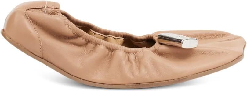 MM6 Maison Margiela Anatomic ballerina's met numeriek label Beige
