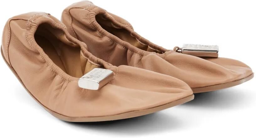 MM6 Maison Margiela Anatomic ballerina's met numeriek label Beige - Foto 4