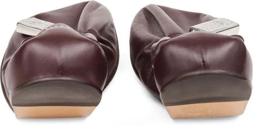 MM6 Maison Margiela Anatomic ballerina's met numeriek label Bruin - Foto 5