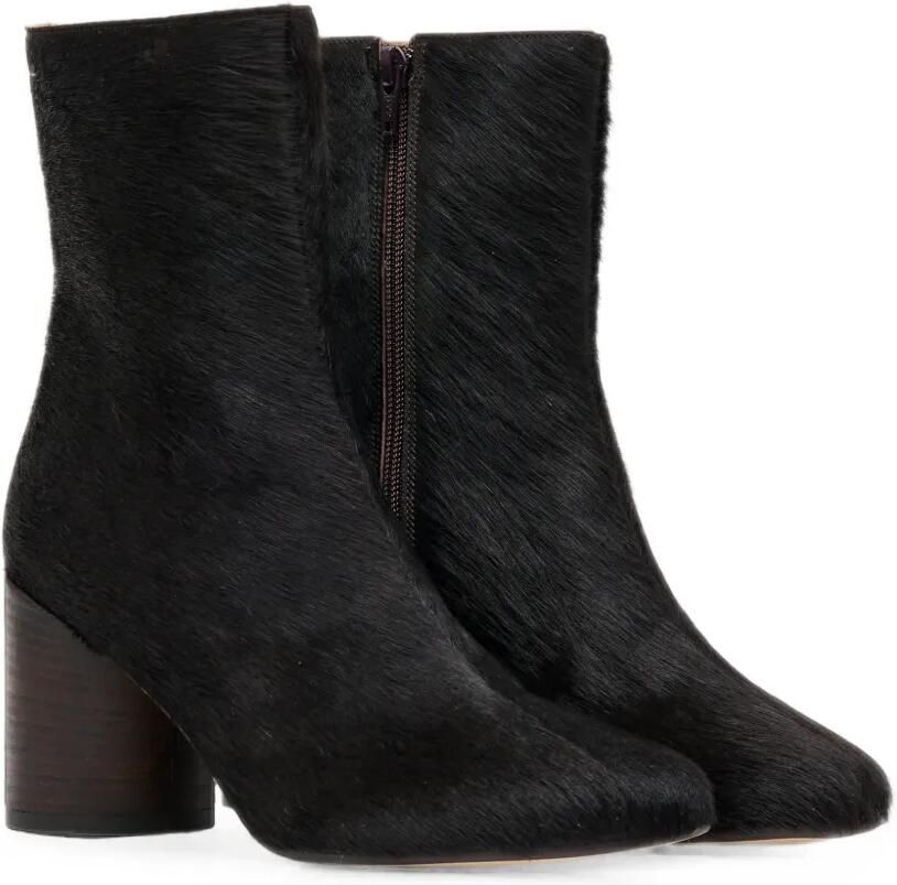 MM6 Maison Margiela Anatomic enkellaarzen met ponyhaar Zwart - Foto 3
