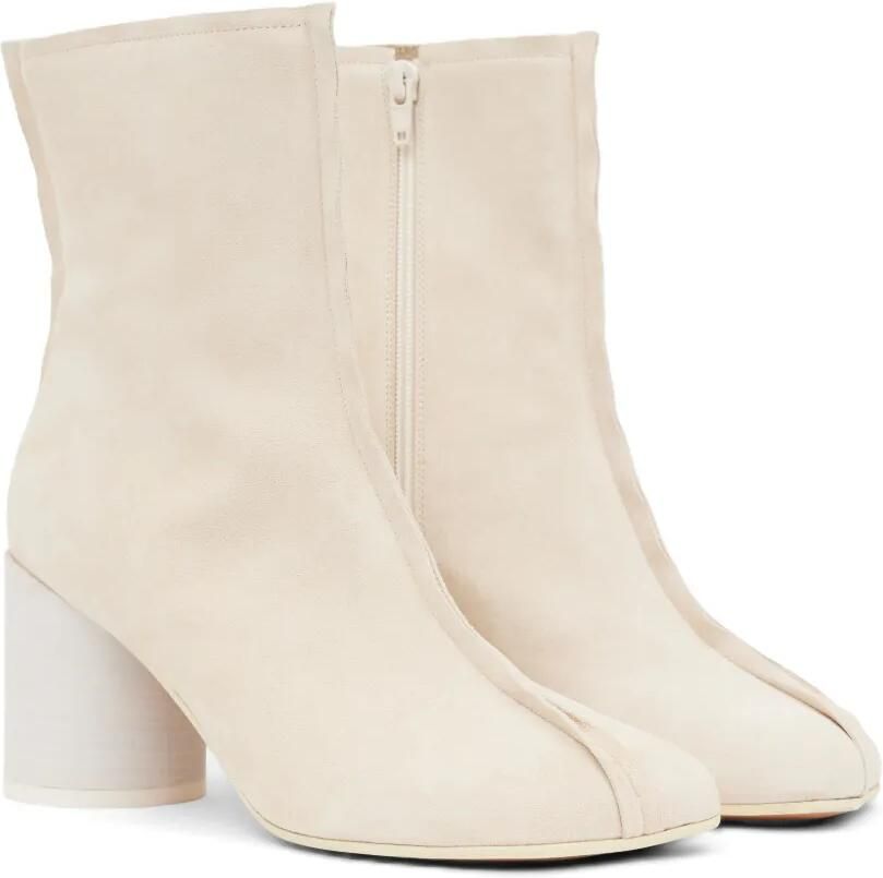 MM6 Maison Margiela Anatomic enkellaarzen met stiksels Beige - Foto 4