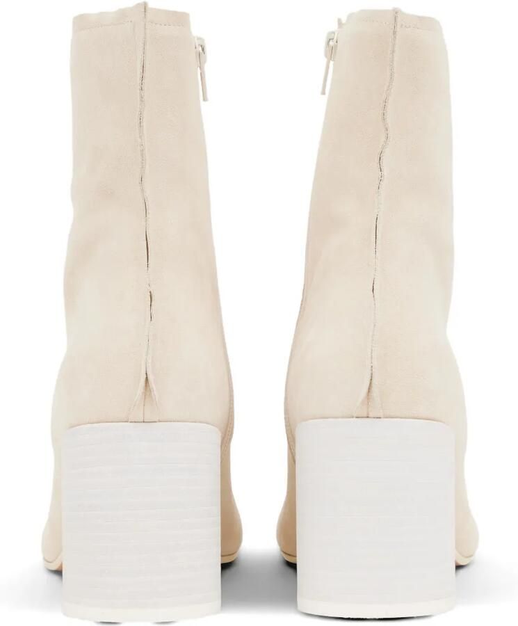 MM6 Maison Margiela Anatomic enkellaarzen met stiksels Beige - Foto 3