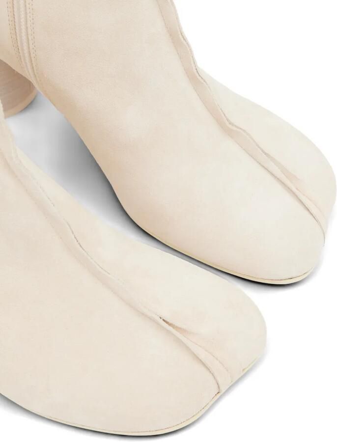 MM6 Maison Margiela Anatomic enkellaarzen met stiksels Beige - Foto 5
