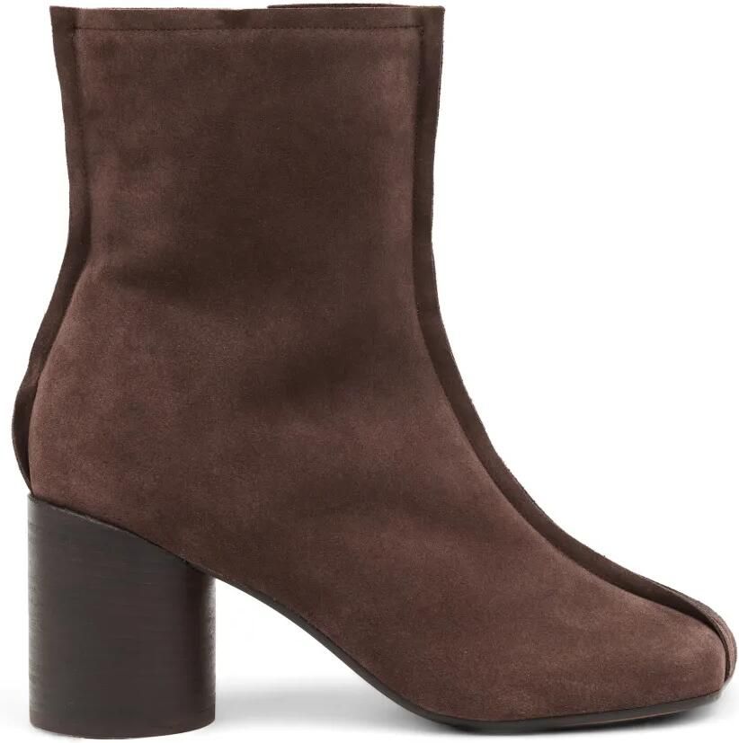 MM6 Maison Margiela Anatomic enkellaarzen met stiksels Bruin