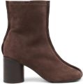 MM6 Maison Margiela Anatomic enkellaarzen met stiksels Bruin - Bruin