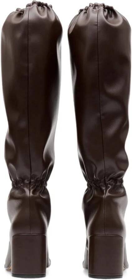 MM6 Maison Margiela Anatomic knielaarzen met elastisch detail Bruin - Foto 5