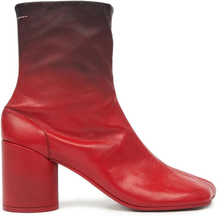MM6 Maison Margiela Anatomic laarzen met blokhak Rood