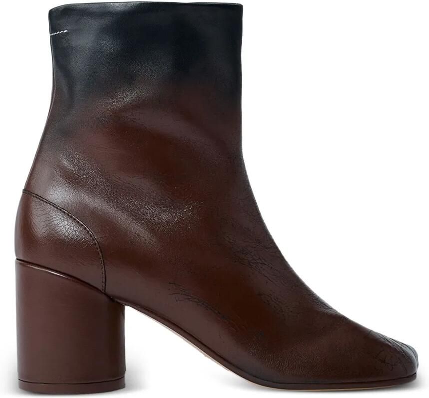 MM6 Maison Margiela Anatomic leren enkellaarzen Bruin