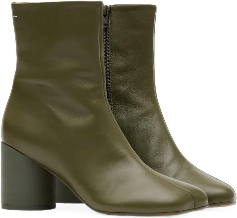 MM6 Maison Margiela Anatomic leren enkellaarzen Groen - Foto 3