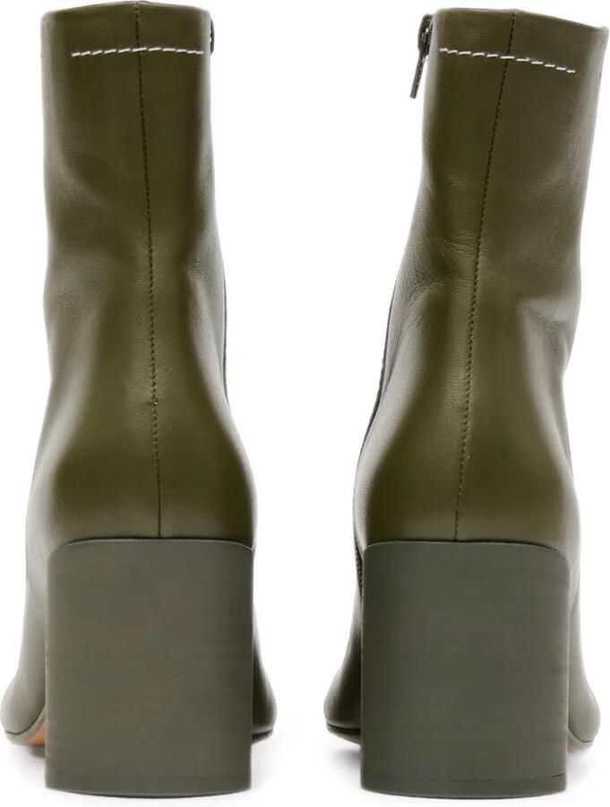 MM6 Maison Margiela Anatomic leren enkellaarzen Groen - Foto 2