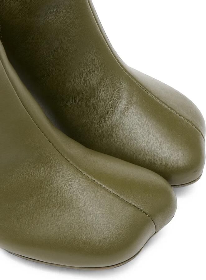 MM6 Maison Margiela Anatomic leren enkellaarzen Groen - Foto 4