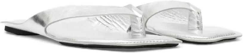 MM6 Maison Margiela Anatomic leren teenslippers Zilver - Foto 5