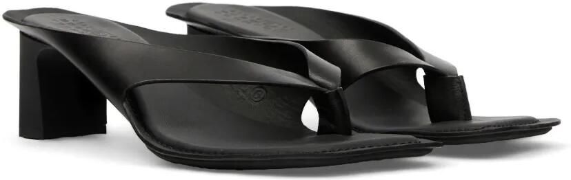 MM6 Maison Margiela Anatomic leren teenslippers Zwart - Foto 5