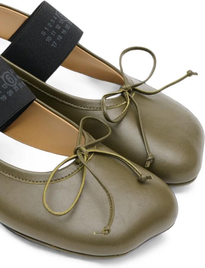 MM6 Maison Margiela Anatomic Numeric ballerina's Groen - Foto 2