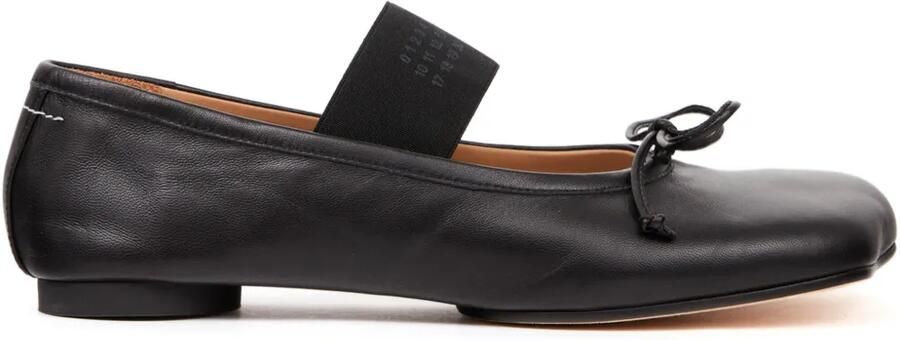 MM6 Maison Margiela Anatomic Numeric ballerina's Zwart