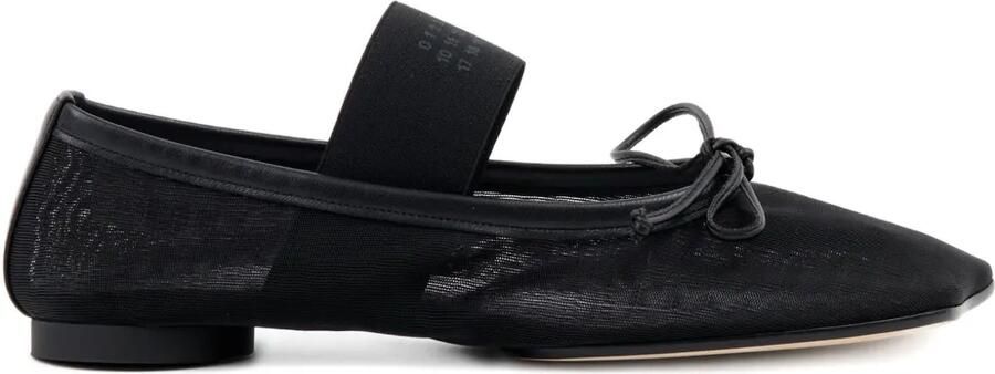 MM6 Maison Margiela Anatomic Numeric ballerina's Zwart