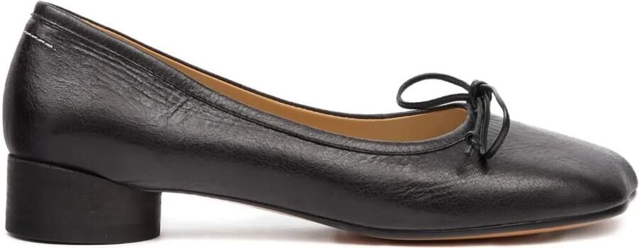 MM6 Maison Margiela Anatomic Numeric ballerina's Zwart