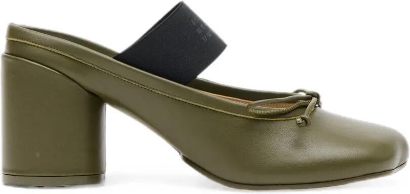 MM6 Maison Margiela Anatomic Numeric sandalen Groen