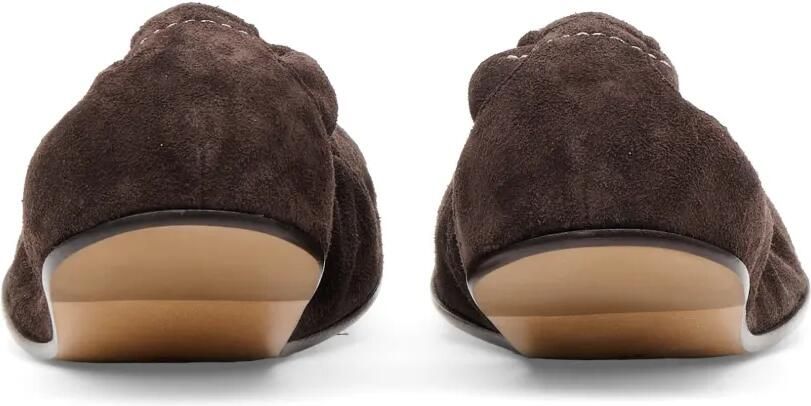 MM6 Maison Margiela Anatomic suède ballerina's Bruin - Foto 4