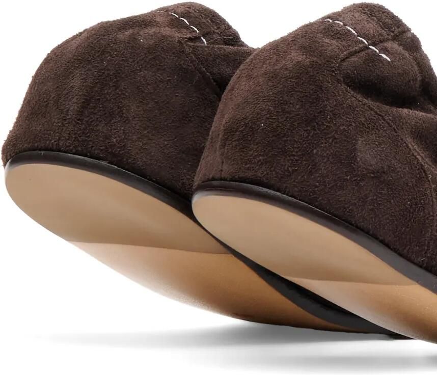MM6 Maison Margiela Anatomic suède ballerina's Bruin - Foto 2