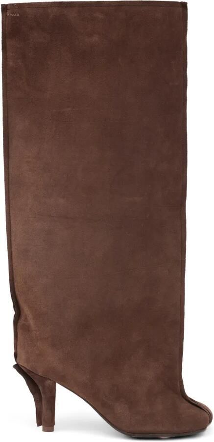 MM6 Maison Margiela Anatomic suède laarzen Bruin