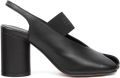 MM6 Maison Margiela Anatomische numeric slingback pumps Zwart - Zwart