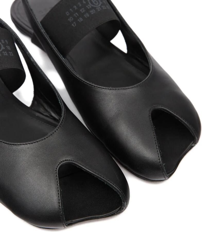 MM6 Maison Margiela Anatomische numeric slingback pumps Zwart - Foto 2