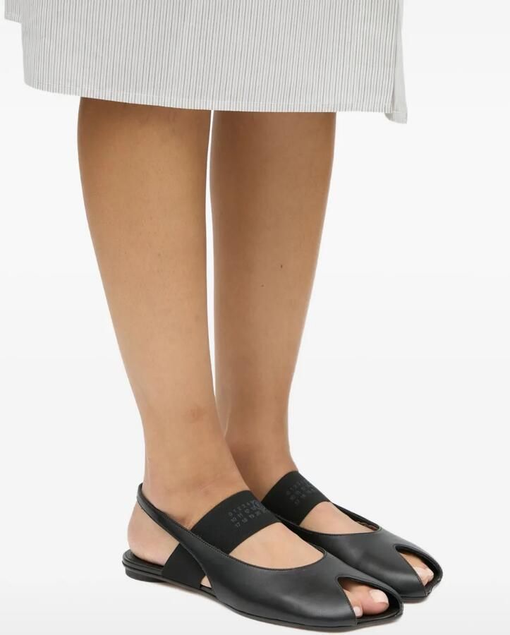 MM6 Maison Margiela Anatomische numeric slingback pumps Zwart - Foto 3
