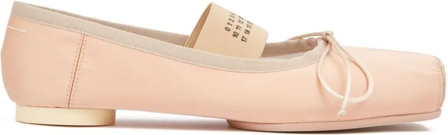 MM6 Maison Margiela Ballerina's met Anatomic Numbers patroon Beige