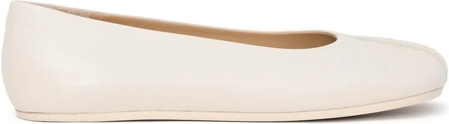 MM6 Maison Margiela Ballerina's met stiksel Beige