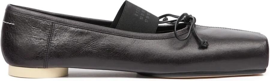 MM6 Maison Margiela Ballerina's met strikdetail Zwart
