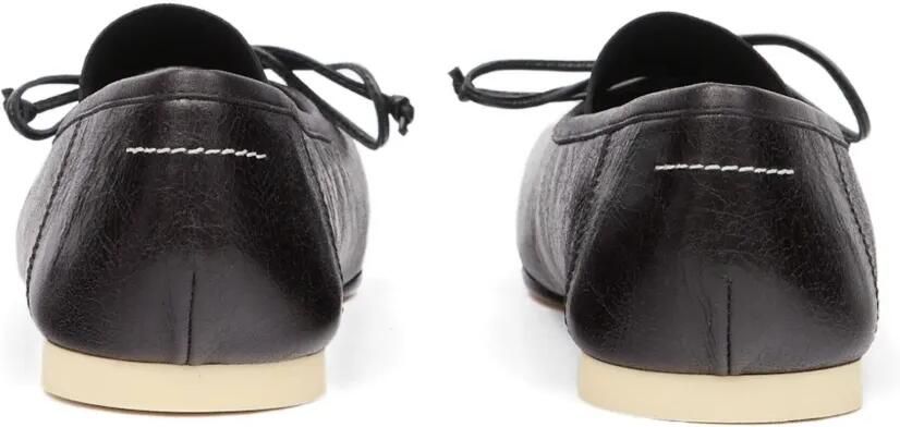 MM6 Maison Margiela Ballerina's met strikdetail Zwart - Foto 4