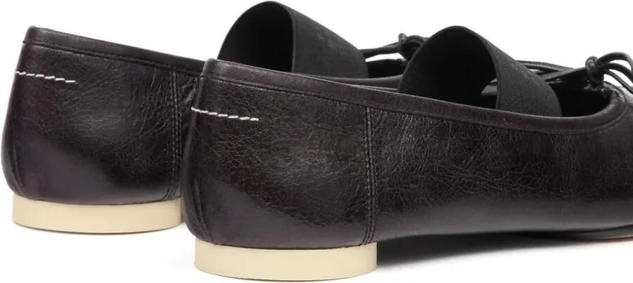 MM6 Maison Margiela Ballerina's met strikdetail Zwart - Foto 3