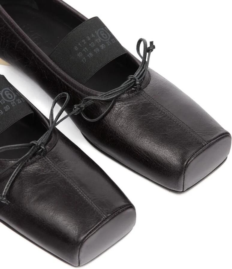 MM6 Maison Margiela Ballerina's met strikdetail Zwart - Foto 2