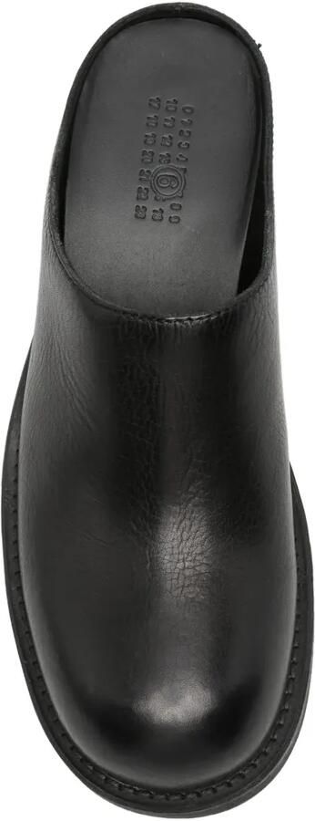 MM6 Maison Margiela Biker leren muiltjes Zwart - Foto 3